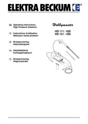 Elektra Beckum Hobbymaster HD 111/420 Instructions D'utilisation