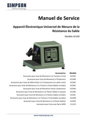 Simpson 42104 Manuel De Service