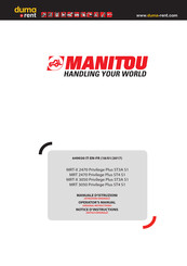 Manitou MRT 2470 Privilege Plus ST4 S1 Notice D'instructions