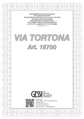 Gessi VIA TORTONA 18700 Manuel D'installation