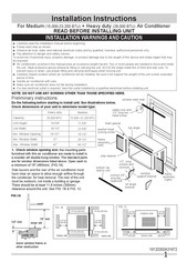 Frigidaire FHWW184WE2 Instructions D'installation