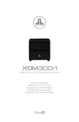 JL Audio XDM300/1 Manuel D'utilisation