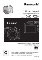 Panasonic LUMIX DMC-FZ28EG-S Mode D'emploi