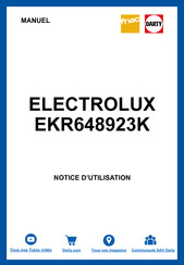 Electrolux EKR648923K Notice D'utilisation