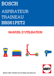 Bosch BBS61PET2 Notice D'utilisation