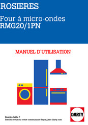 ROSIERES RMG20/1PN Manuel D'instructions