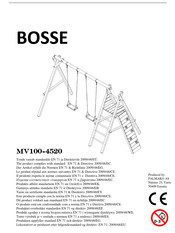 Palmako BOSSE MV100-4520 Instructions De Montage