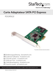 StarTech PEXSATA22I Guide De L'utilisateur