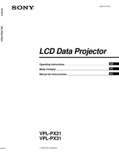 Sony VPL-PX31 Mode D'emploi