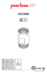 peerless-AV ACC800 Mode D'emploi