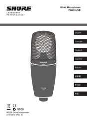 Shure PG42-USB Mode D'emploi