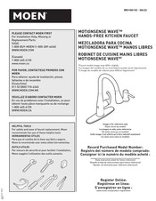 Moen MOTIONSENSE WAVE 7864EWSRS Manuel D'utilisation