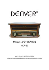 Denver MCR-50 Manuel D'utilisation