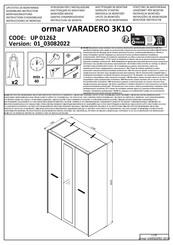 Dedeman VARADERO 3K1O UP 01262 Instructions D'assemblage