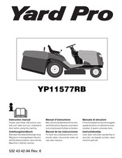 Yard Pro YP11577RB Manuel D'instructions