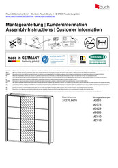 Rauch Toma 21279.8670 Instructions De Montage