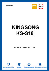 KINGSONG KS-S18 Manuel D'utilisation