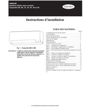 Carrier 40MAHB Instructions D'installation