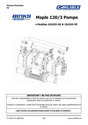 Carlisle Fluid Technologies 104265-HE Manuel D'entretien