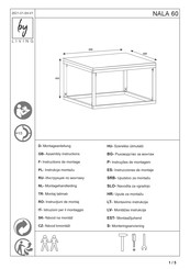 byLIVING NALA 60 Instructions De Montage