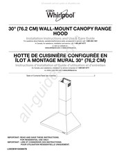 Whirlpool LI30OB Instructions D'installation Et Guide D'utilisation Et D'entretien