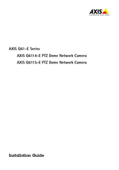 Axis Q61-E Serie Guide D'installation