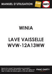 WINIA WVW-12A13WW Instructions Pour L'installation Et L'emploi