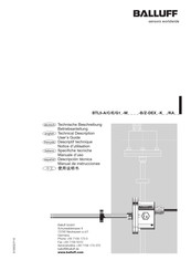 Balluff BTL5-A/C/E/G1-M-B/Z-DEX-K/KA Serie Notice D'utilisation