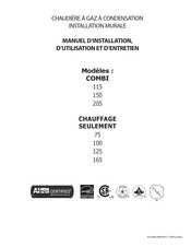 ECR International 125 Manuel D'installation, D'utilisation Et D'entretien