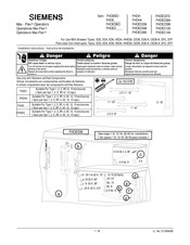 Siemens FHOED Serie Manuel D'installation