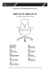 hjh OFFICE MIKO AF B 729465 Instructions De Montage Et D'utilisation