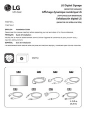 LG 55EF5K-P Guide D'installation