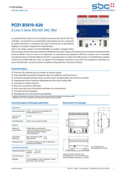 SBC PCD1.B5010-A20 Mode D'emploi