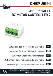 Cherubini RX MOTOR CONTROLLER 7 Manuel D'instructions