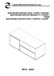 Linon Home Decor Products BR12-20451 Instructions De Montage