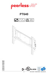 peerless-AV PT640 Manuel D'utilisation