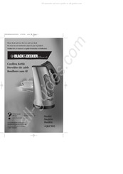 Black & Decker Home JKC905 Mode D'emploi