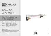 Palram CANOPIA SKYLIGHT 6x5/2x1.5 Instructions De Montage