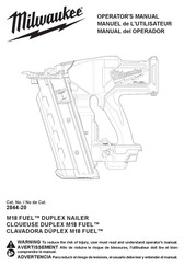 Milwaukee M18 FUEL 2844-20 Manuel De L'utilisateur