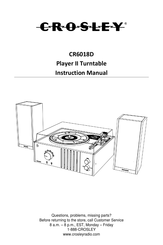 Crosley Player II Manuel D'instructions