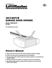 Chamberlain LiftMaster PROFESSIONAL SECURITY+ 1280LMC-R Manuel Du Propriétaire