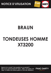 Braun XT3200 Manuel D'utilisation