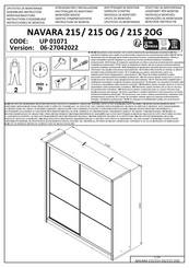 INOSIGN NAVARA 215 2OG UP 01071 Instructions D'assemblage