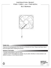 LEGRAND FAN-69-K Manuel D'instructions