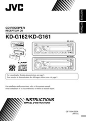 JVC KD-G162 Manuel D'instructions