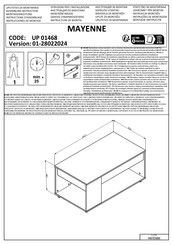 HOM'IN MAYENNE UP 01468 Instructions D'assemblage