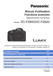 Panasonic LUMIX DC-FZ80D Manuel D'utilisation