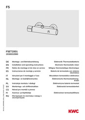 KWC F5ET2001 Notice De Montage Et De Mise En Service