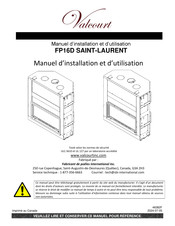 Valcourt FP16D SAINT-LAURENT Manuel D'installation Et D'utilisation