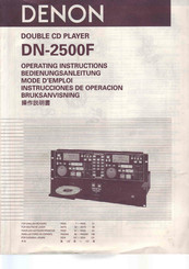 Denon DN-2500F Mode D'emploi